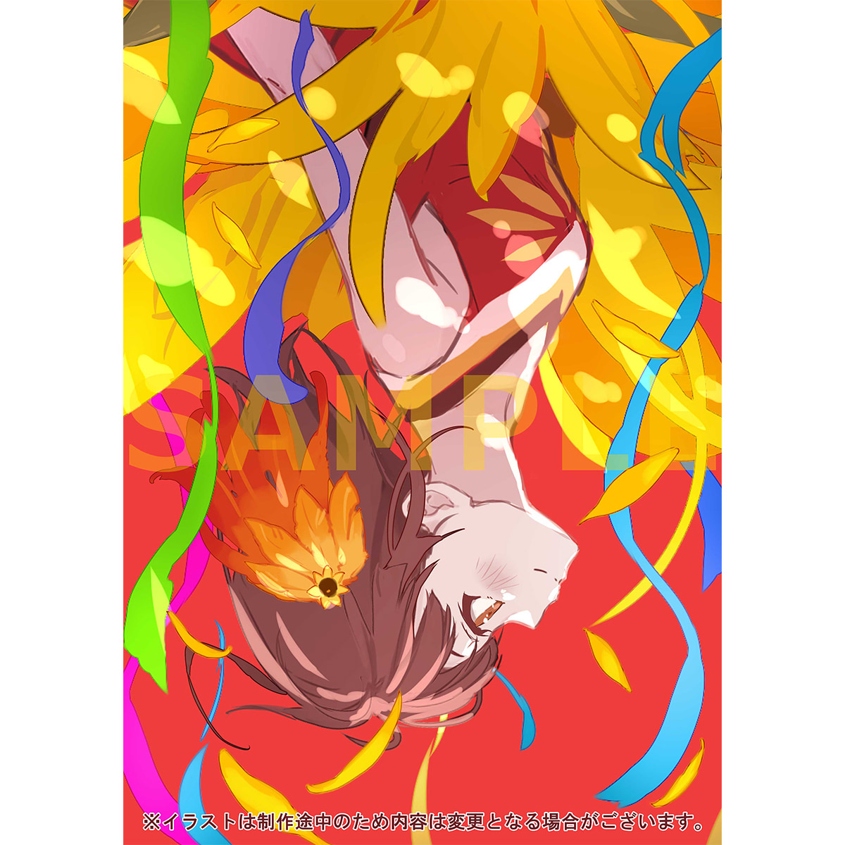 キャラクター原案・深崎暮人 描き下ろしイラストC使用WスエードB2タペストリー